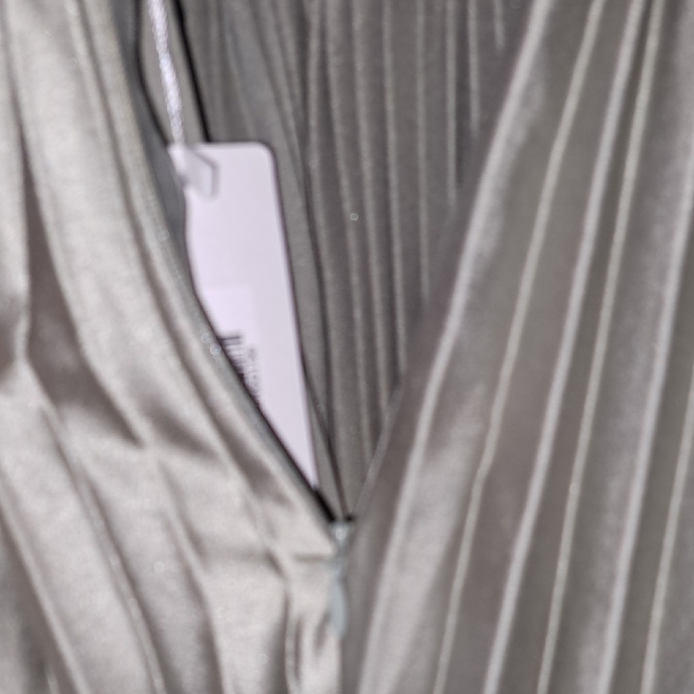 Chic Pleated Maxi Dress in Silver - Picture 11 of 11